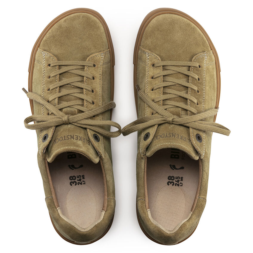 Birkenstock Shoes, Bend, Suede Leather, Regular Fit, Khaki Shoes Birkenstock Seasonal 