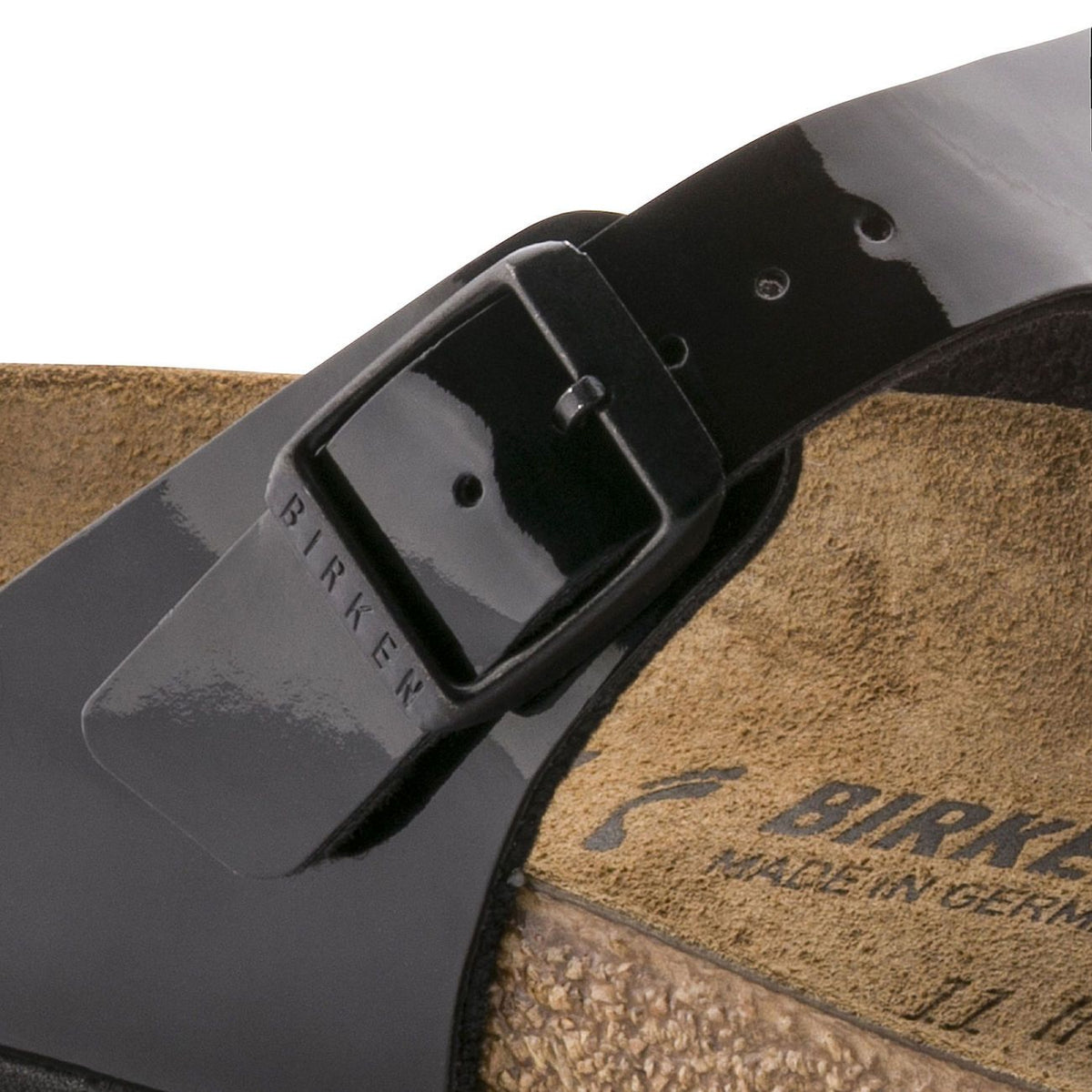 Birkenstock Classic, Gizeh, Regular Fit, Birko-Flor, Black Patent Sandals Birkenstock Classic 
