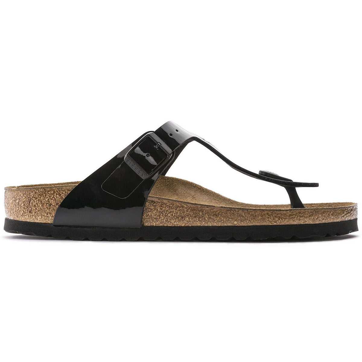 Birkenstock Classic, Gizeh, Regular Fit, Birko-Flor, Black Patent Sandals Birkenstock Classic 