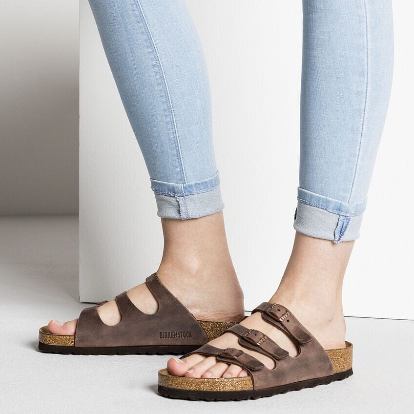 Birkenstock Classic, Florida, Soft Footbed, Oiled Leather, Regular Fit, Habana Sandals Birkenstock Classic 