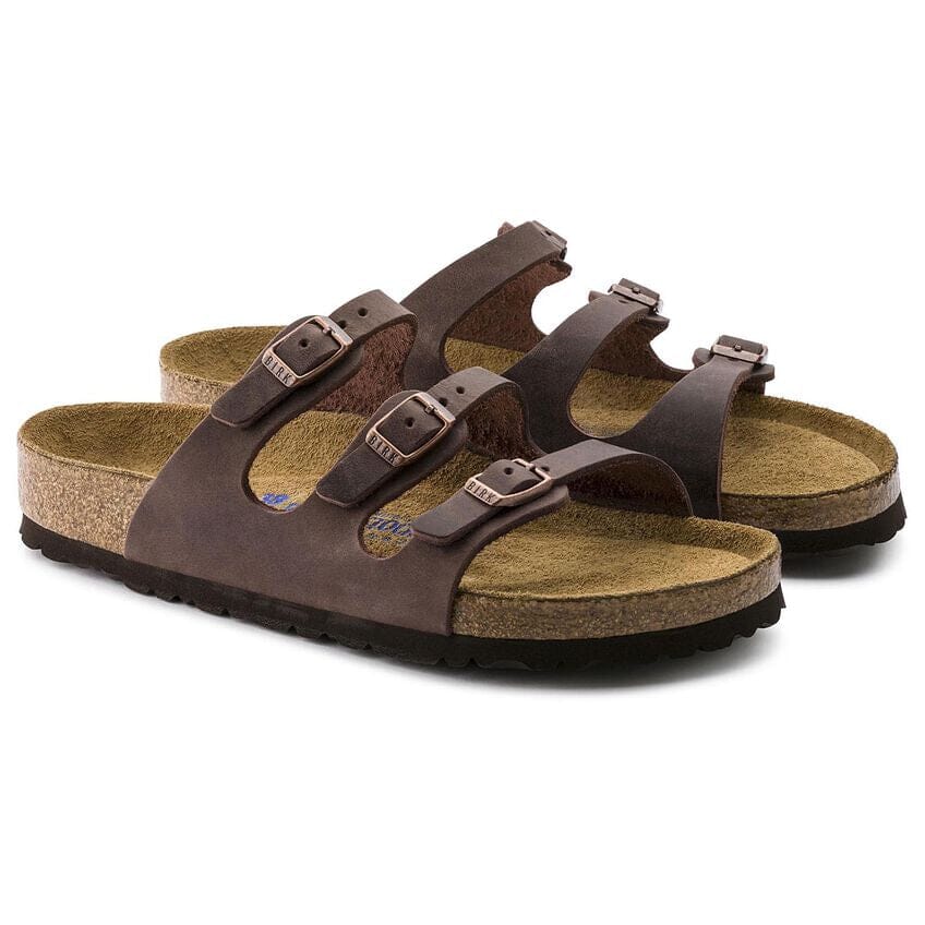 Birkenstock Classic, Florida, Soft Footbed, Oiled Leather, Regular Fit, Habana Sandals Birkenstock Classic 