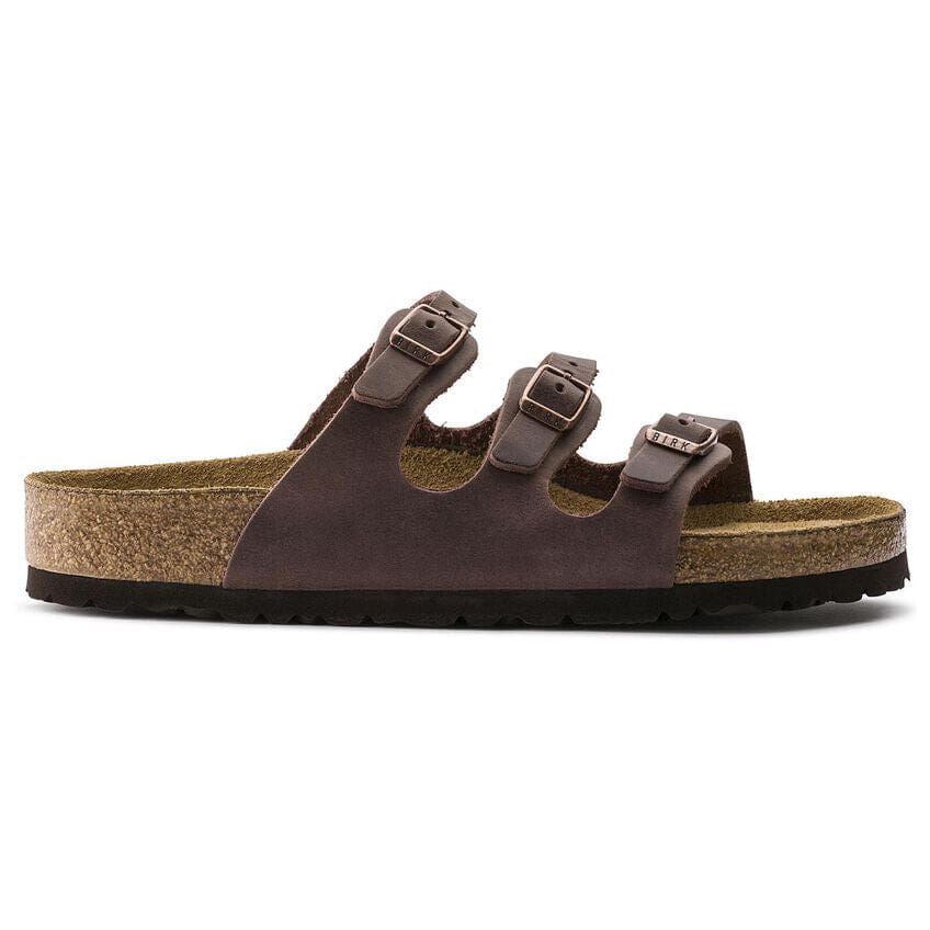 Birkenstock Classic, Florida, Soft Footbed, Oiled Leather, Regular Fit, Habana Sandals Birkenstock Classic Habana 35 