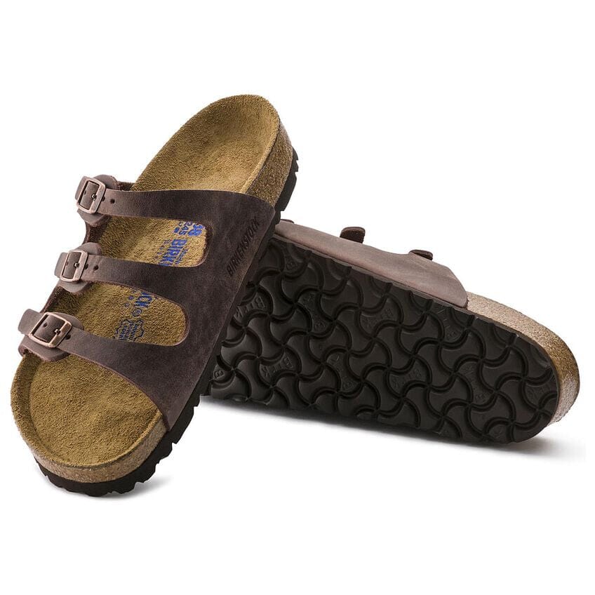 Birkenstock Classic, Florida, Soft Footbed, Oiled Leather, Regular Fit, Habana Sandals Birkenstock Classic 