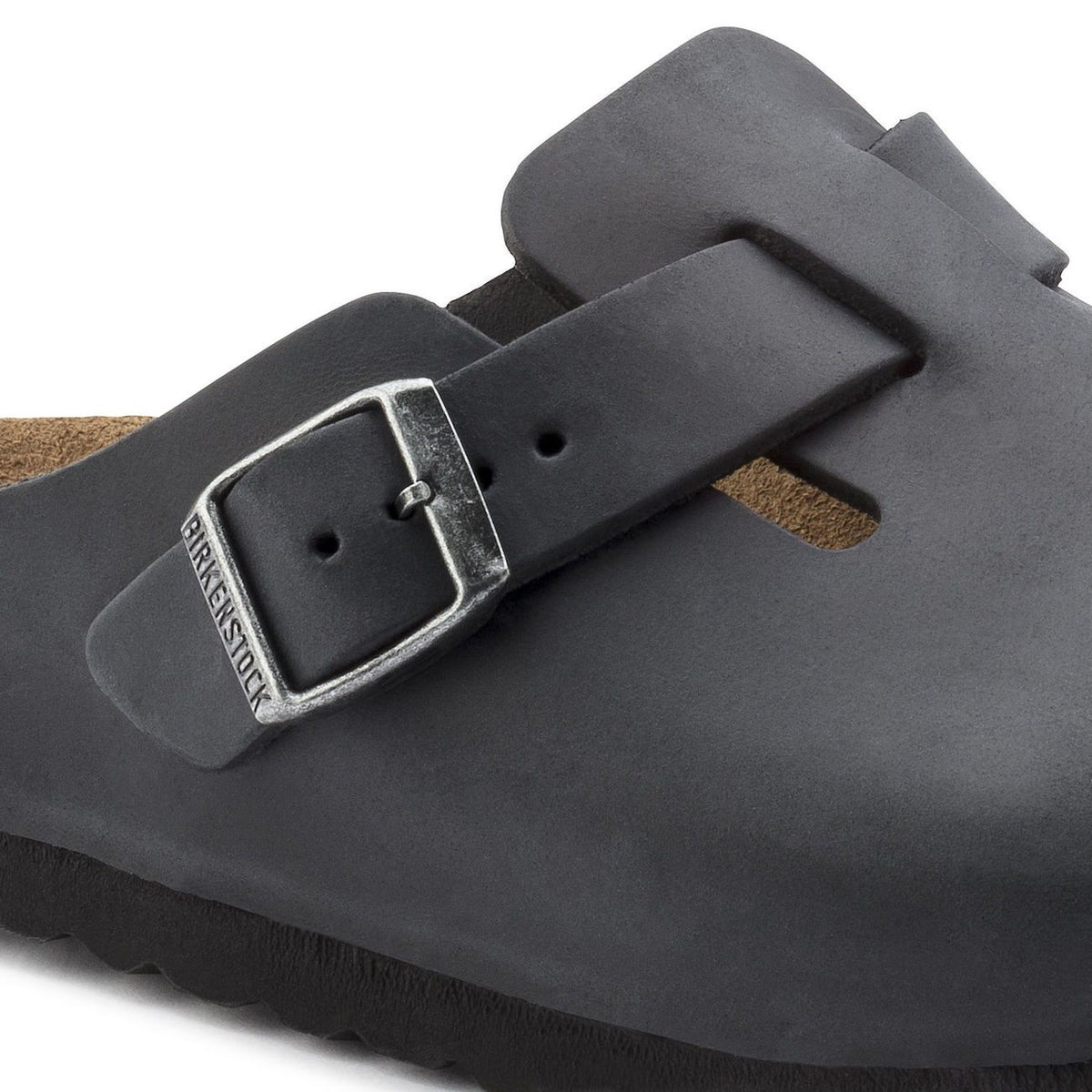 Birkenstock Classic, Boston, Regular Fit, Oiled Leather, Black Clogs Birkenstock Classic 
