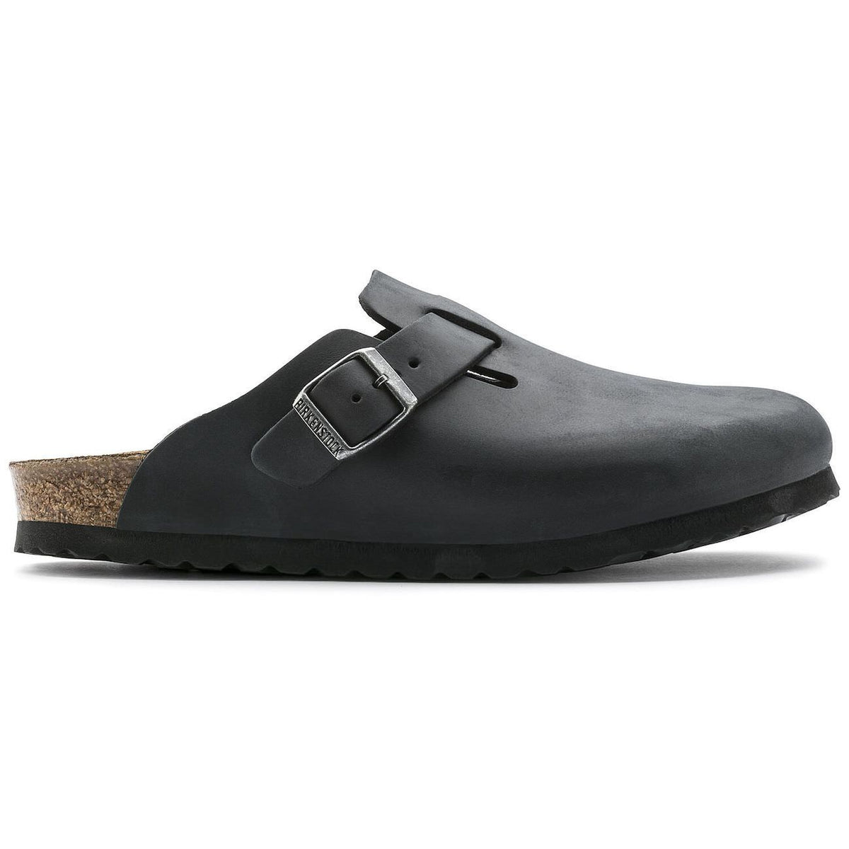 Birkenstock Classic, Boston, Regular Fit, Oiled Leather, Black Clogs Birkenstock Classic 