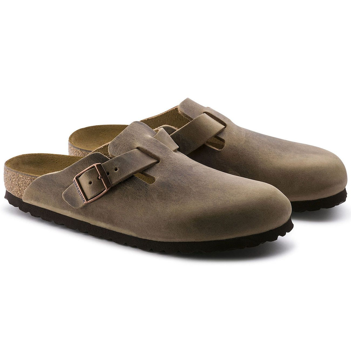 Birkenstock, Boston, Narrow Fit, Natural Leather, Tobacco Brown Clogs Birkenstock Classic 