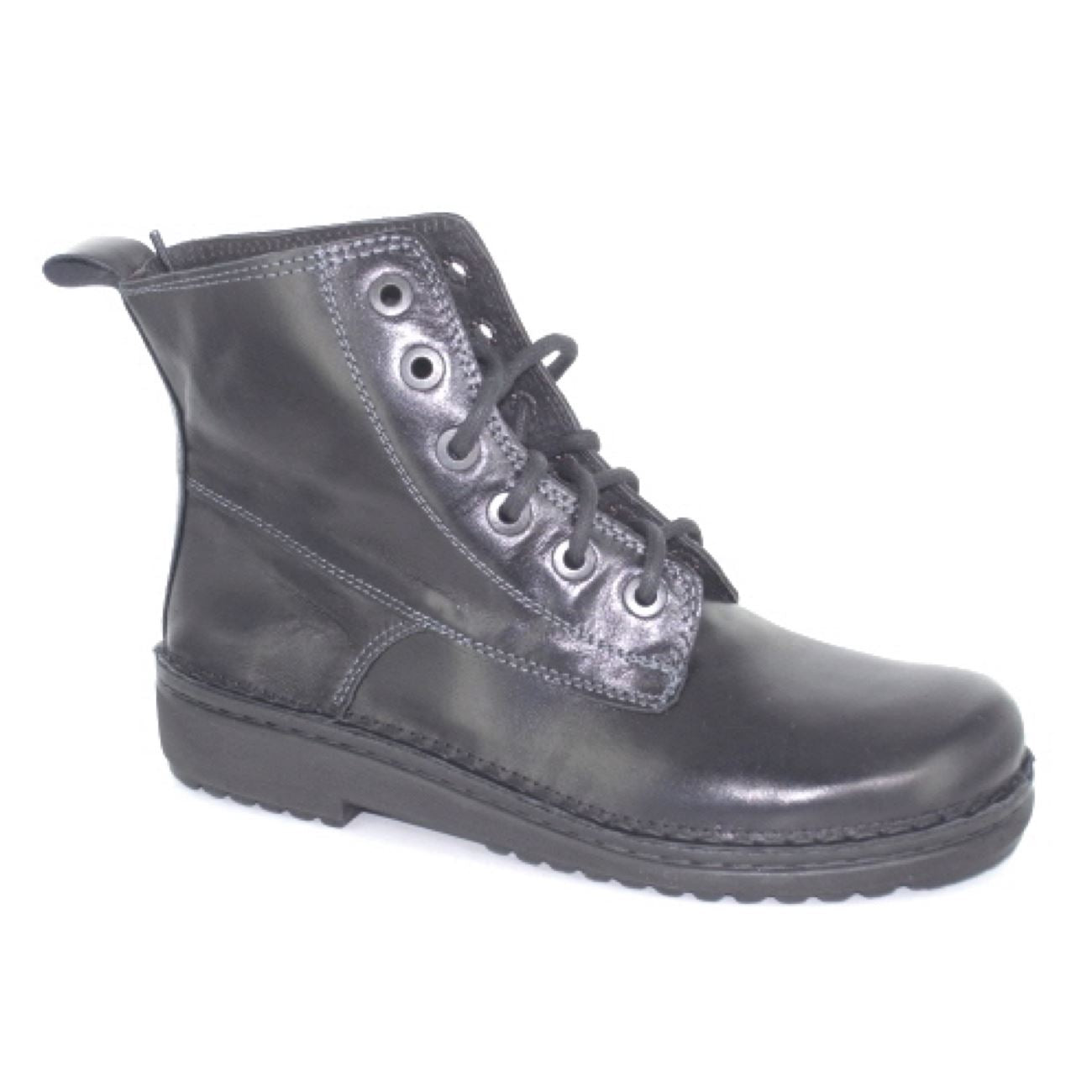 Naot, Claudia, Leather, Boots, Black Madras Boots Naot Black Madras