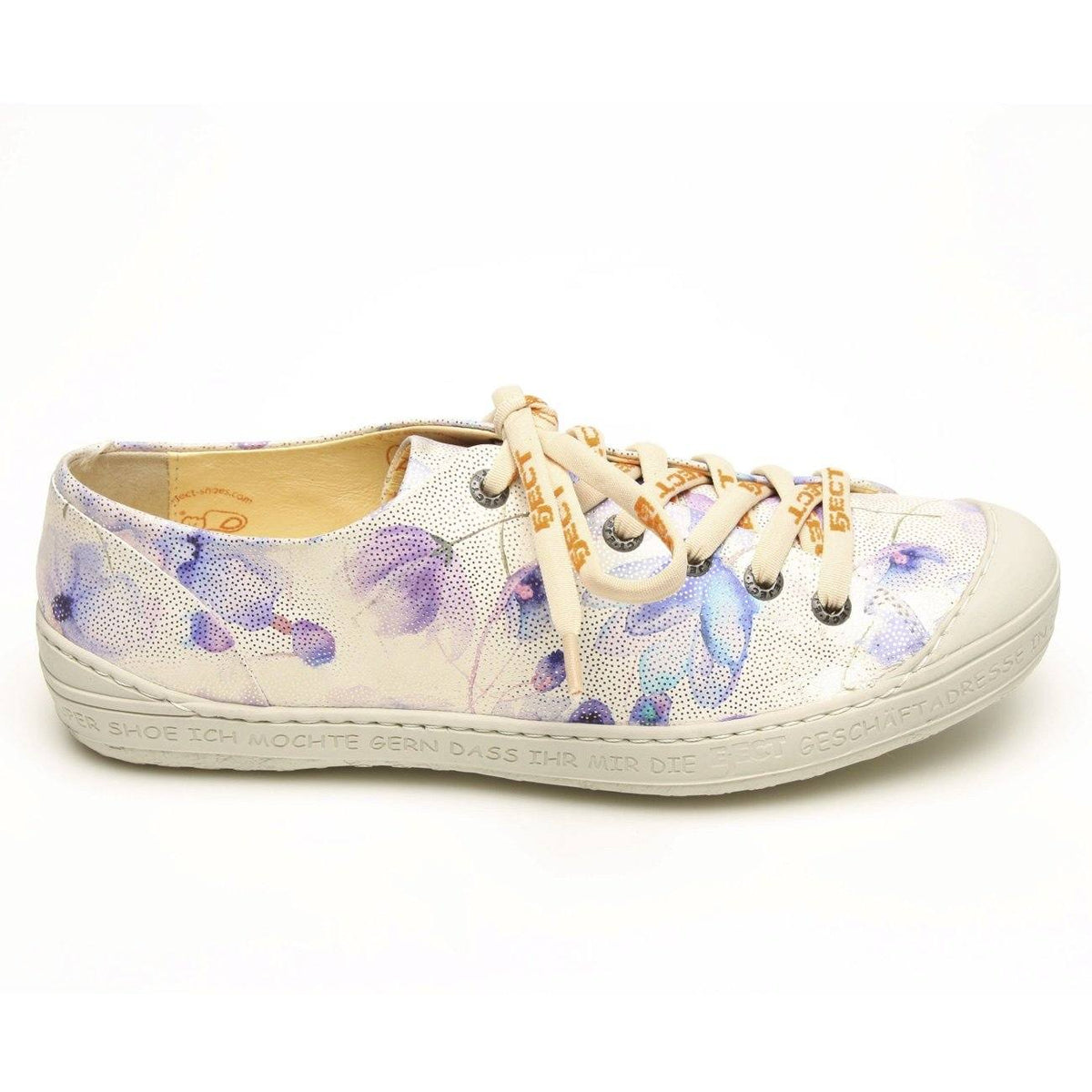 Eject, EJS20-06, Laceup Shoes, Leather, Purple Print Shoes Eject Purple Print 36 