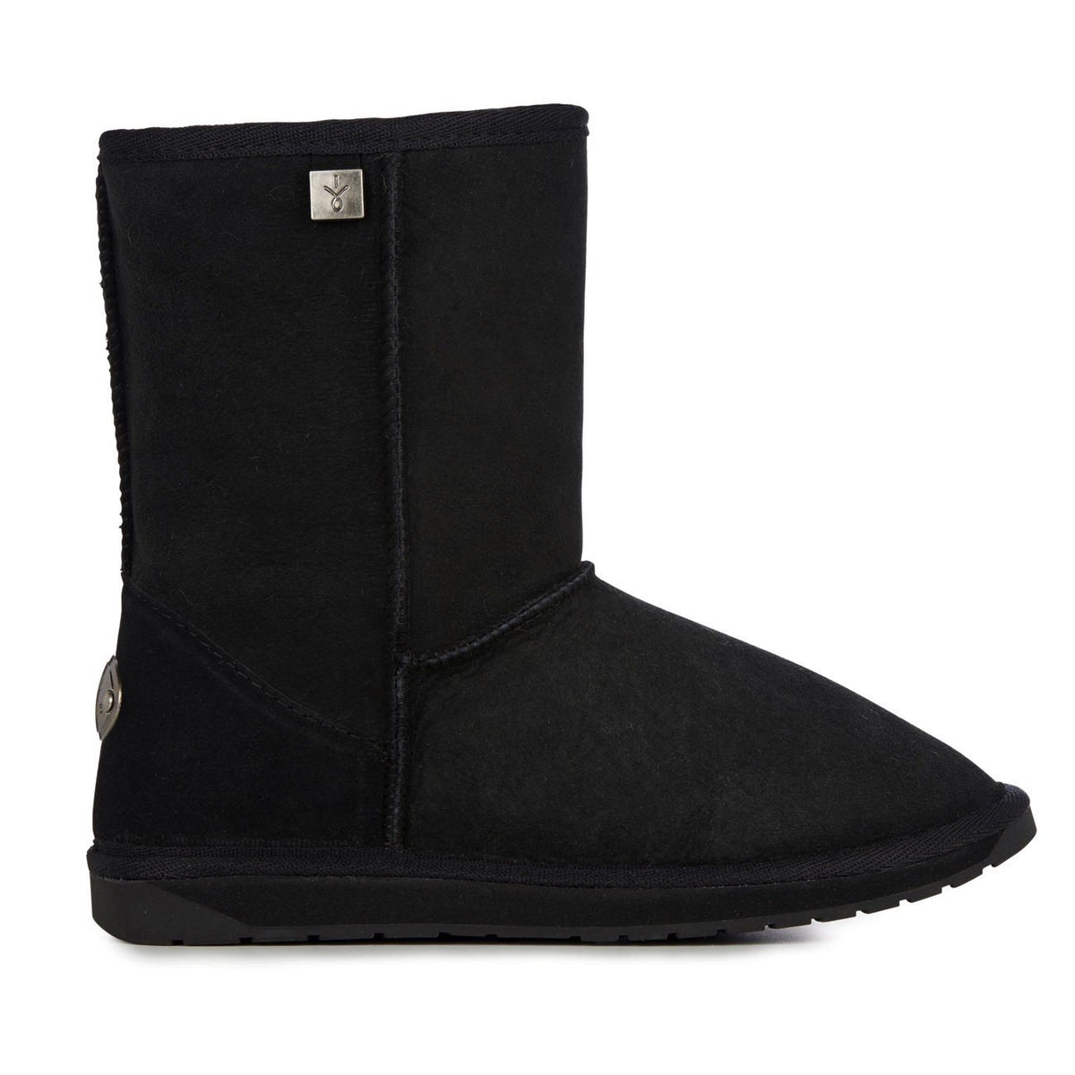 Emu Australia, Platinum Stinger Lo, Australian Sheepskin, Black Ugg Boots Emu Auatralia 
