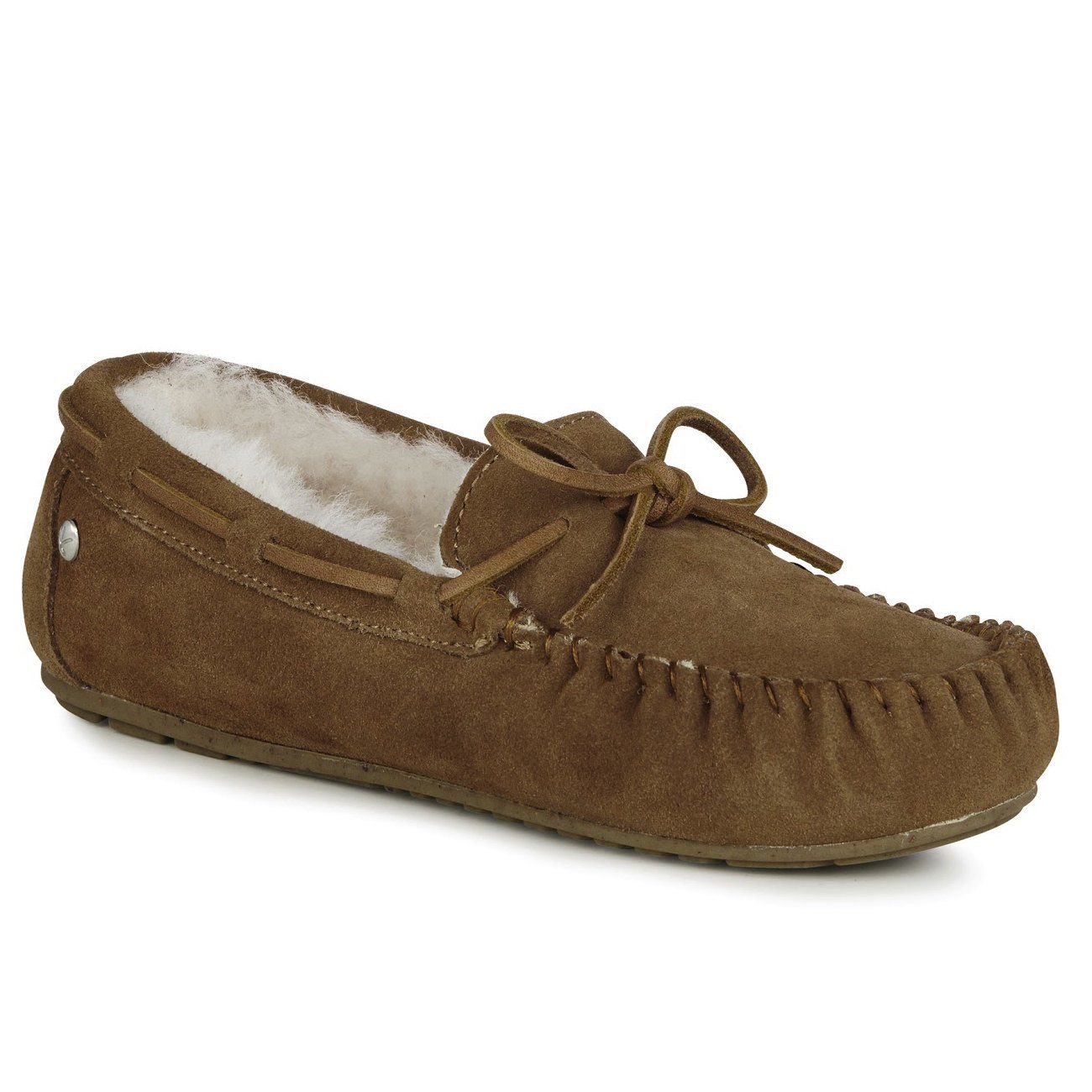 Emu Australia, Amity, Moccasin, Chestnut House Shoes Emu Australia Chestnut W5 