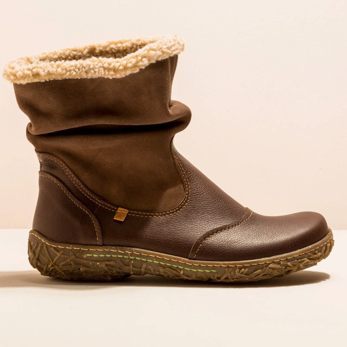El Naturalista, NIDO ELLA, Boot, Natural Grain Leather, Brown Boots El Natura Lista 