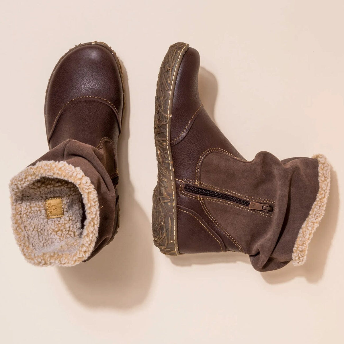 El Naturalista, NIDO ELLA, Boot, Natural Grain Leather, Brown Boots El Natura Lista 