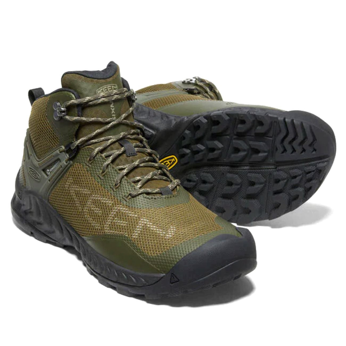 Keen, NXIS EVO Mid WP, Mens, Forest Night Dark Olive Shoes Keen 