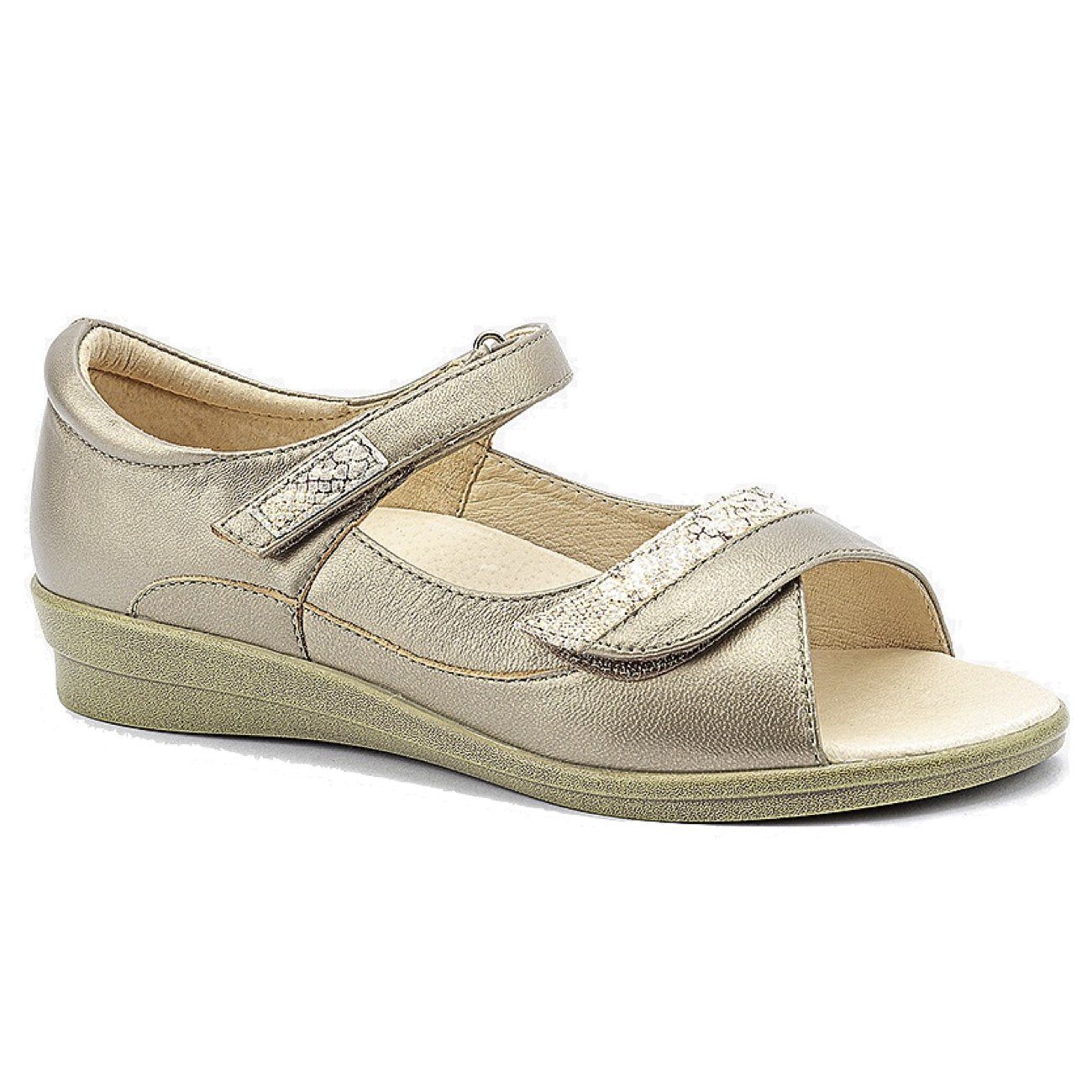 Klouds, Tracy, Sandal, Leather, Champagne Combo Sandals Klouds Champagne Combo 36 