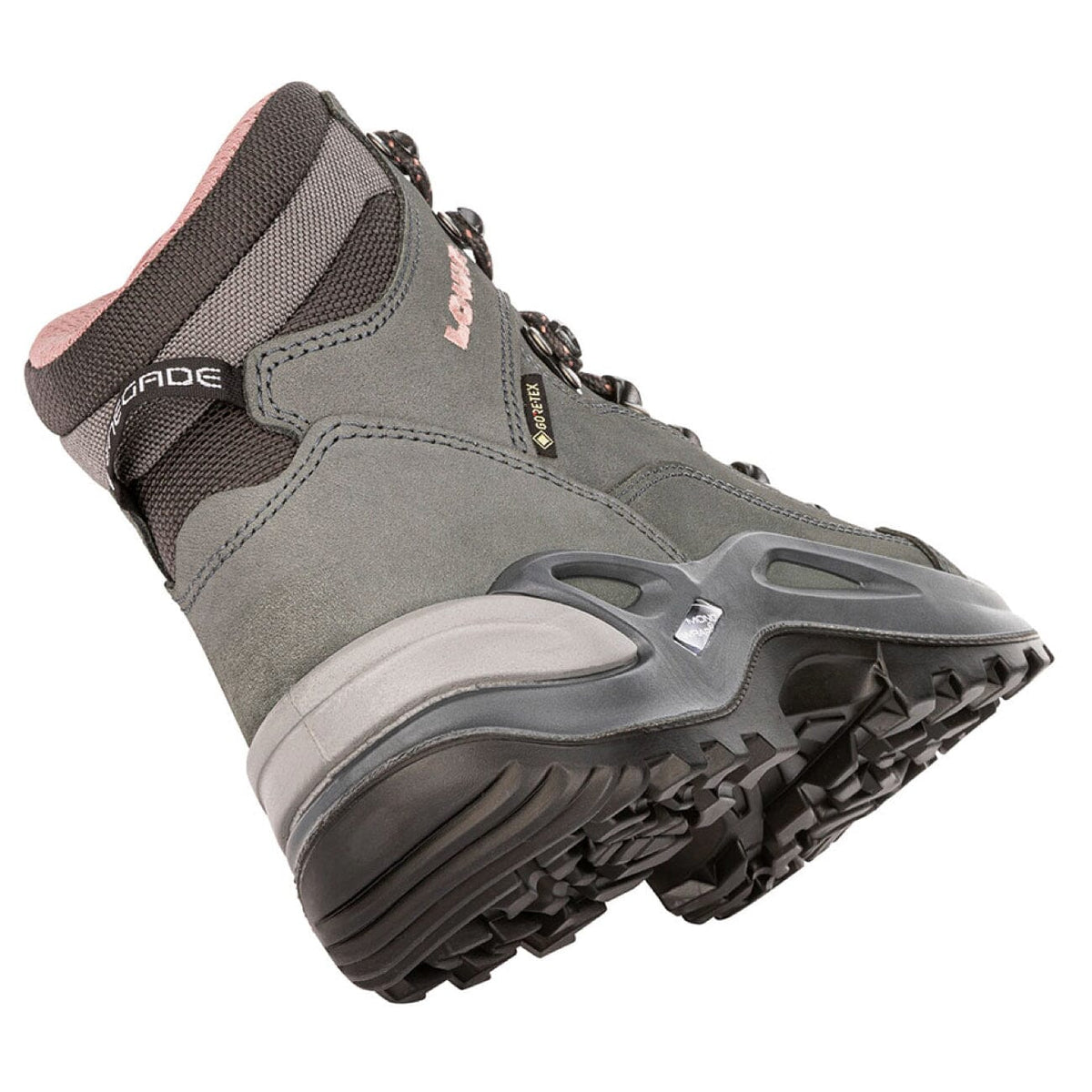 LOWA, Renegade GTX Mid, Women’s, Graphite/Rose Hiking Boots Lowa 