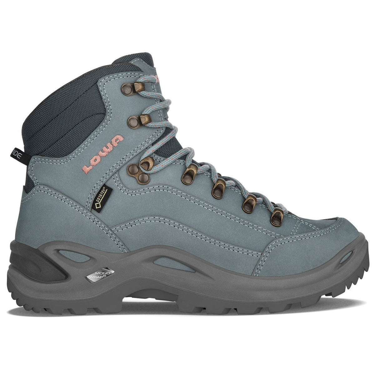 LOWA, Renegade GTX Mid, Women’s, Ice Blue/Salmon Hiking Boots Lowa 