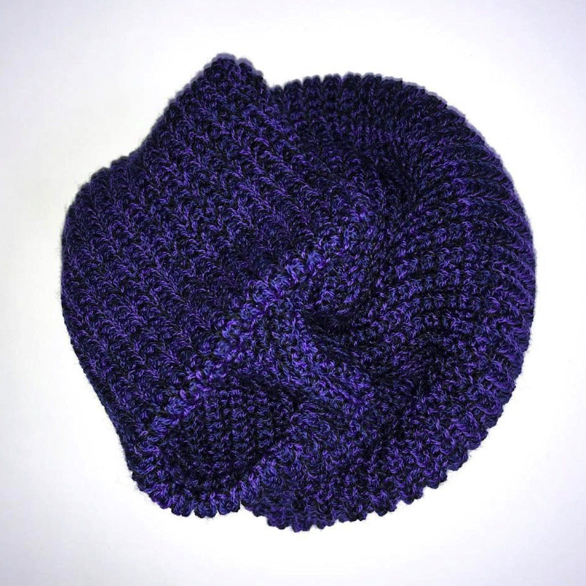 Pure Merino Wool Neck Warmer, Purple Black Socks Mongrel Socks Purple Black One Size 