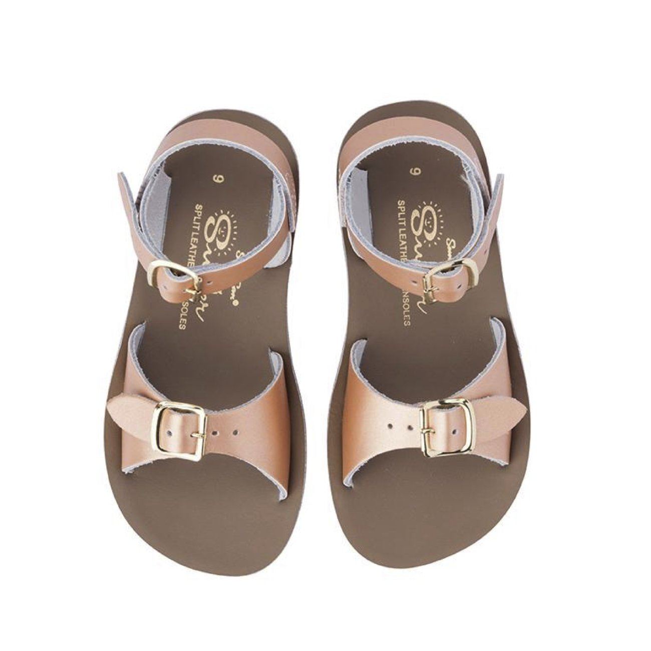 Salt Water Sandals, Sun-San Surfer, Infant, Rose Gold Sandals Salt Water Sandals Rose Gold 5 
