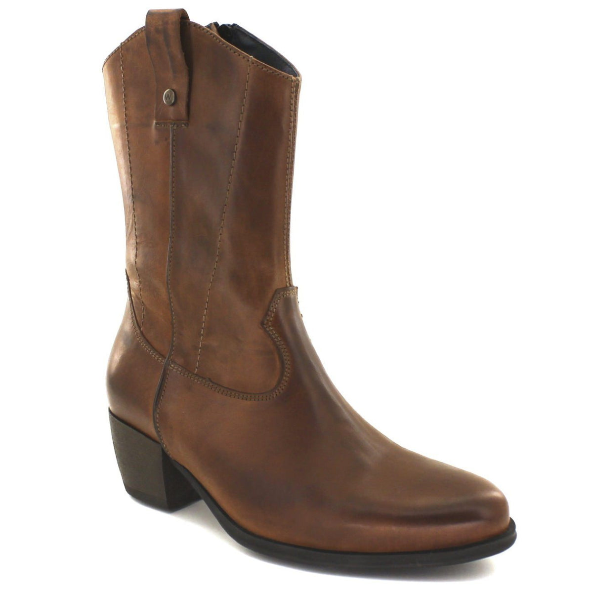 Wolky, Caprock, Boots, Softy Wax Leather, Ladies, Cognac Boots Wolky Cognac 36 